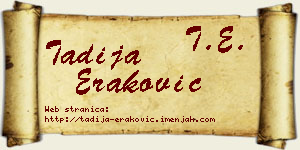 Tadija Eraković vizit kartica
